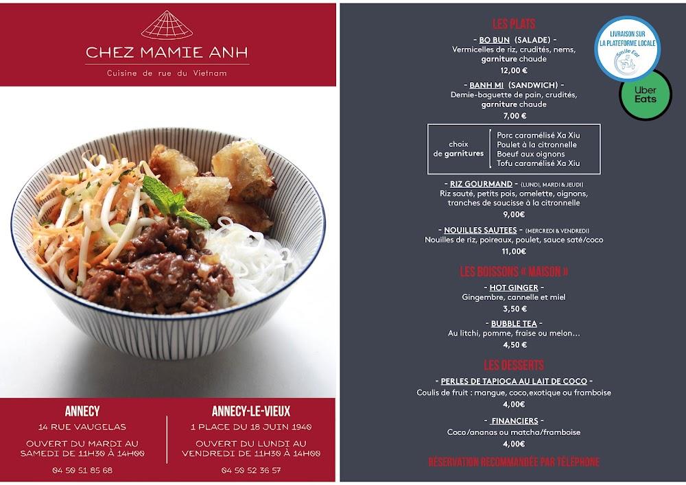 Chez Mamie Anh - Menu Image 1